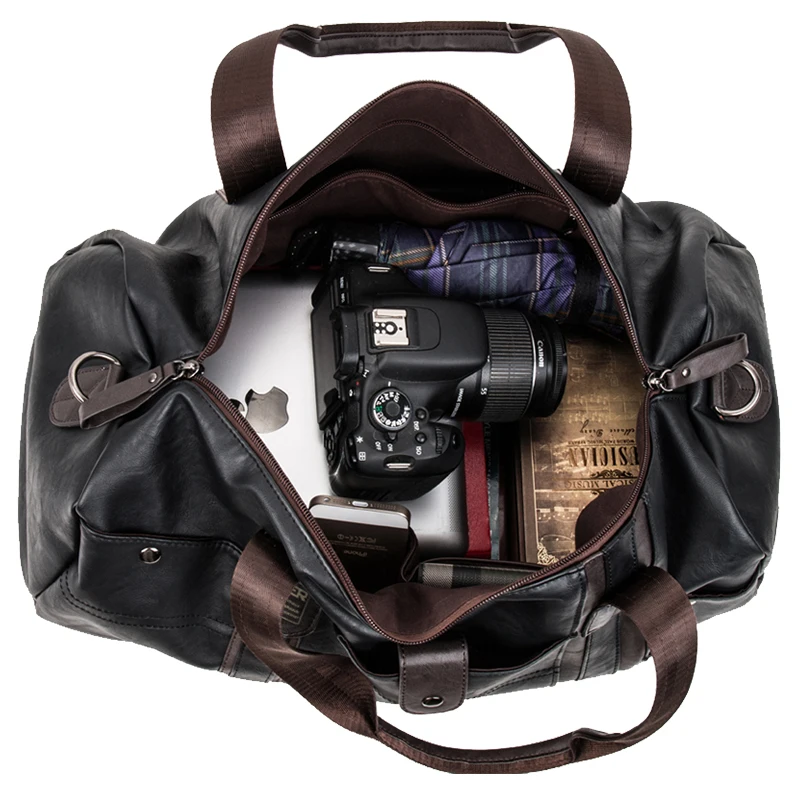 Aosbos спортивная сумка из искусственной кожи для мужчин и женщин вместительные