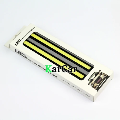 1 пара ультратонких 12 Вт COB Chip 80 LED Автомобильные дневные фары противотуманные
