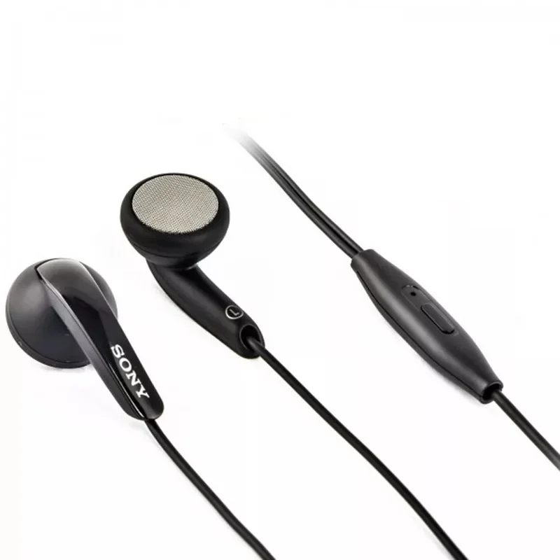 Black Оригинальные наушники sony MH410C в уши, супер бас наушники с микрофоном для XPERIA L36H M4 M5 L1 XZS XA XA1 XA2 Z1 Z2 Z3 - Цвет: Black