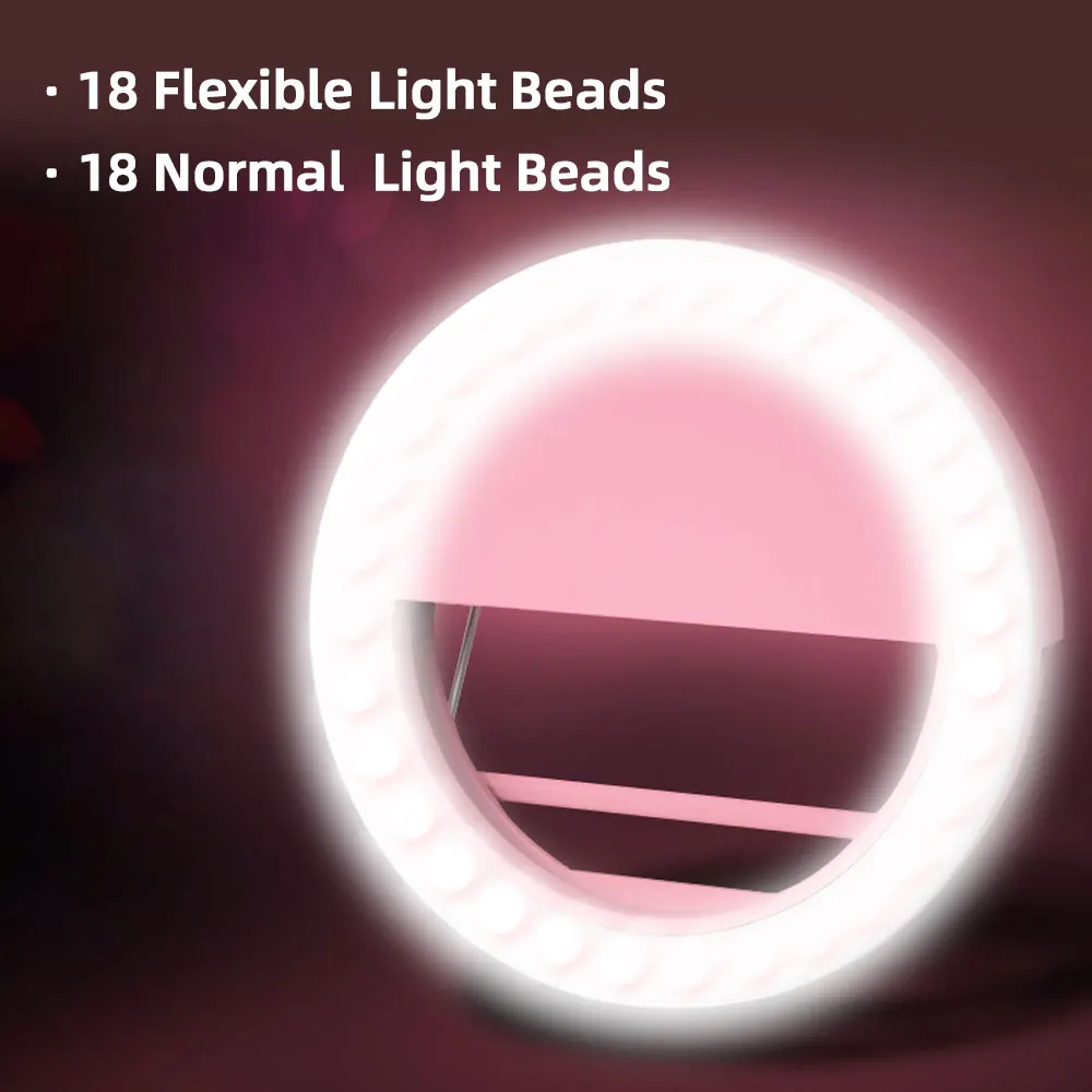 USB зарядка портативная мини селфи светодиодная камера для фотосъемки кольцо