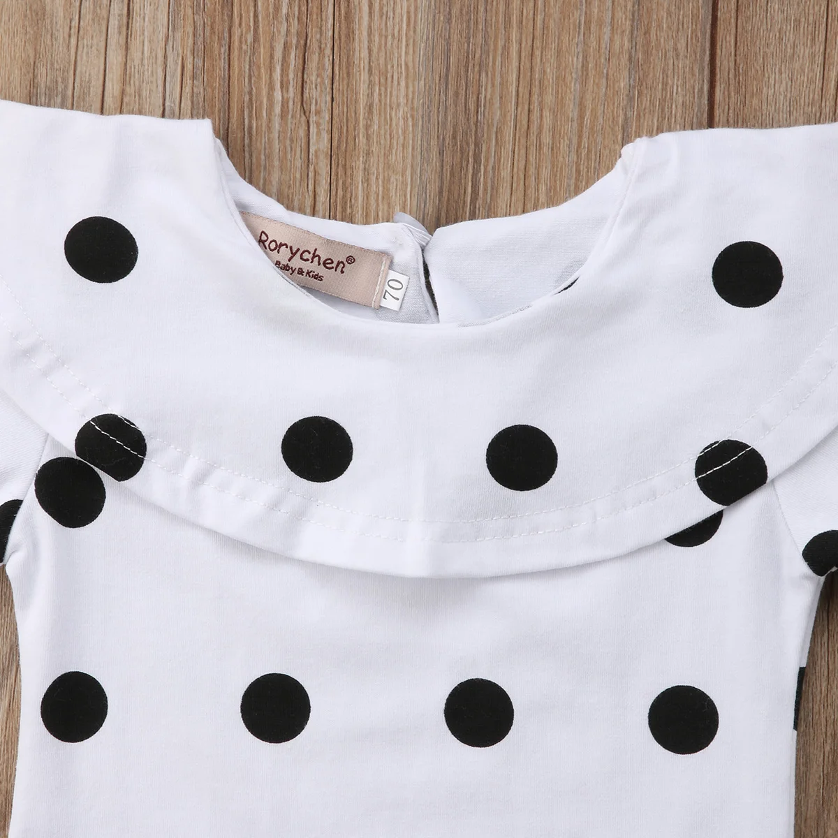 2018 Новый горошек новорожденных для маленьких девочек с воротником боди Пляжный