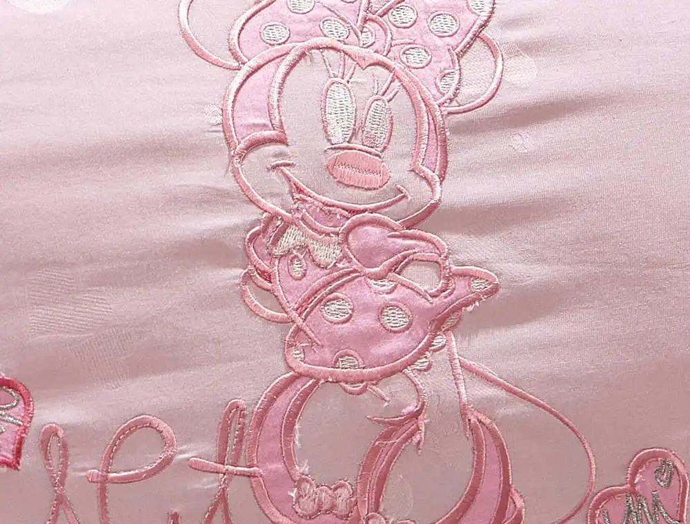 Наборы постельного белья розового цвета с мультипликационным 3D рисунком минни