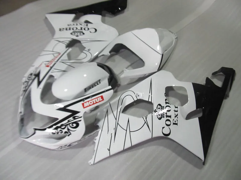 Комплект обтекателей для мотоцикла на заказ GSXR600 750 K4 04 05 GSXR 600 GSXR750 2004 2005 ABS белый
