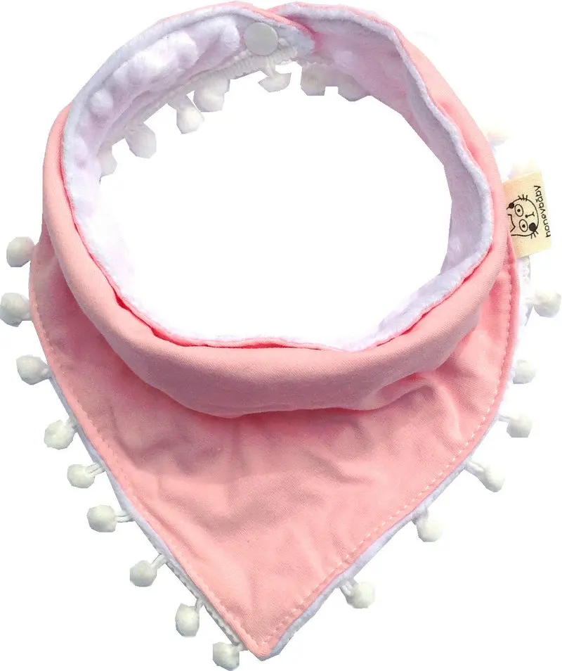 light pink Стильные Детские нагрудники; аксессуары для мальчиков; бандана для новорожденных девочек; хлопковый мягкий шарф с треугольниками для малышей; слюнявчик для младенцев - Цвет: light pink