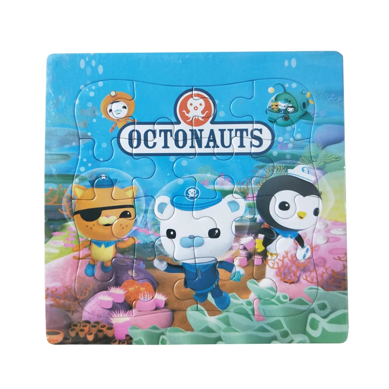 

Puzzles Famous Cartoon Octonauts Educational Toy for Children Digital Paper 16PCS Puzzle Game Kid Toys Free Shipping