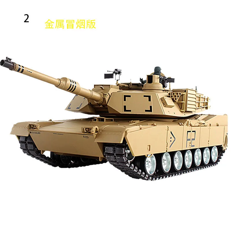 Metal Smoke Edition 1:16 2,4 Ghz US RC M1A2 Abrams Tanque de batalla главный пульт дистанционного управления tanque de batalla humo y sonido детская игрушка Подарки - Цвет: Metal Smoke Edition