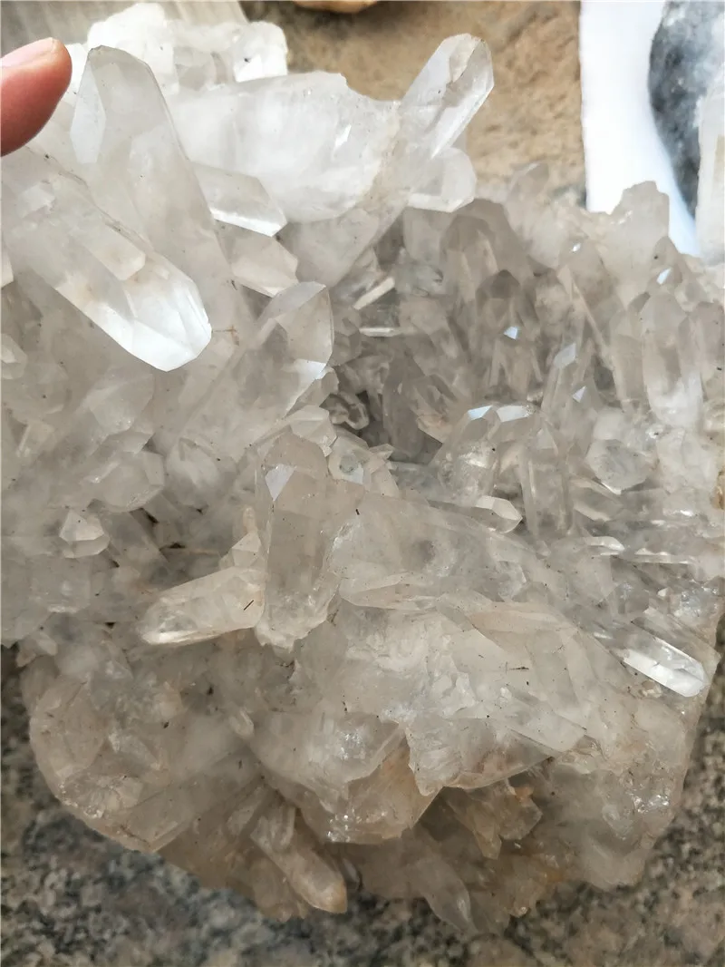 1 кг кварцевый кристалл большого размера для украшения дома фэншуй | Дом и сад