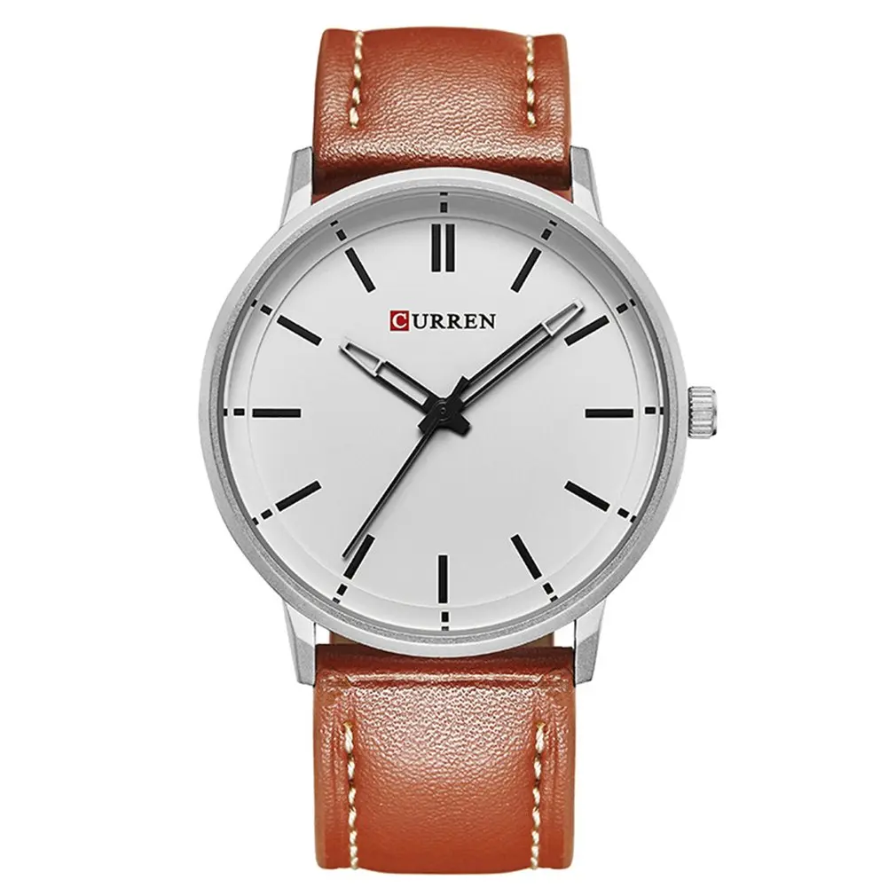 CURREN 8233 Relogio Masculino Дата кожаные повседневные часы мужские Роскошные Кварцевые