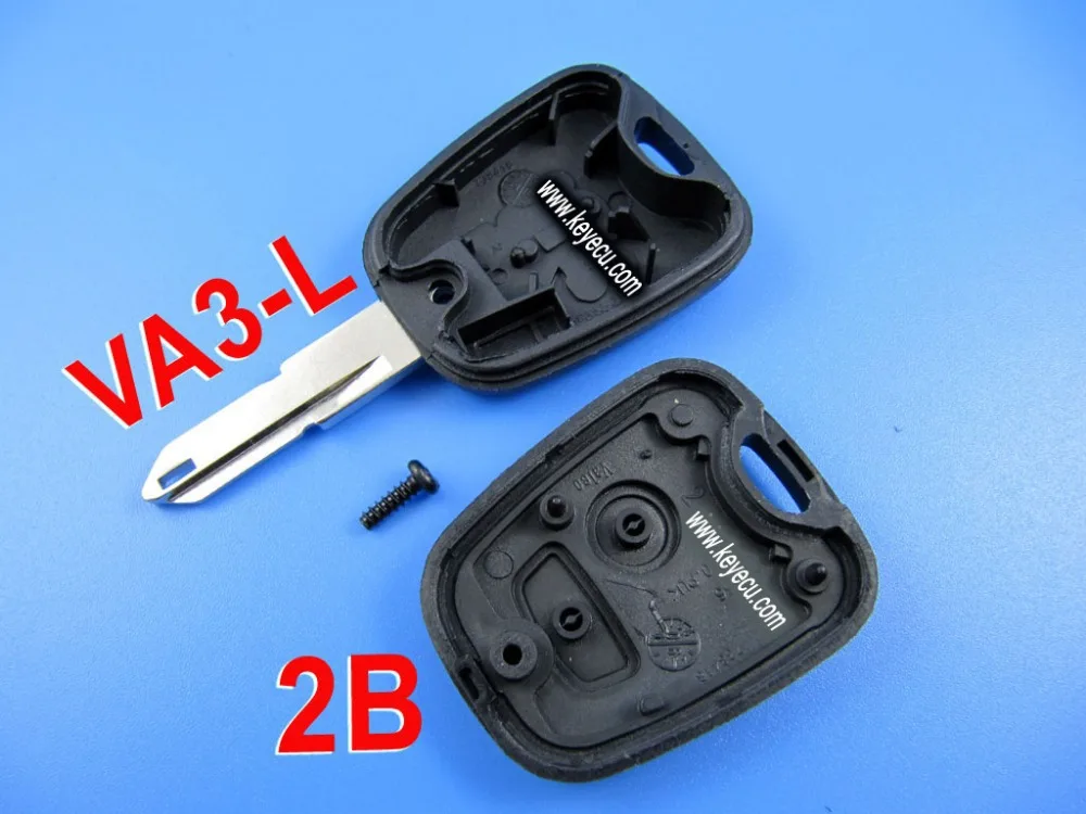 KEYECU Новый Сменный Чехол для 2 BTN PEUGEOT 206 205 405 106 без ключа дистанционного управления