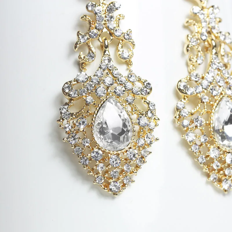 Серьги OCESRIO серебряного цвета для большой люстры женщин длинные серьги с