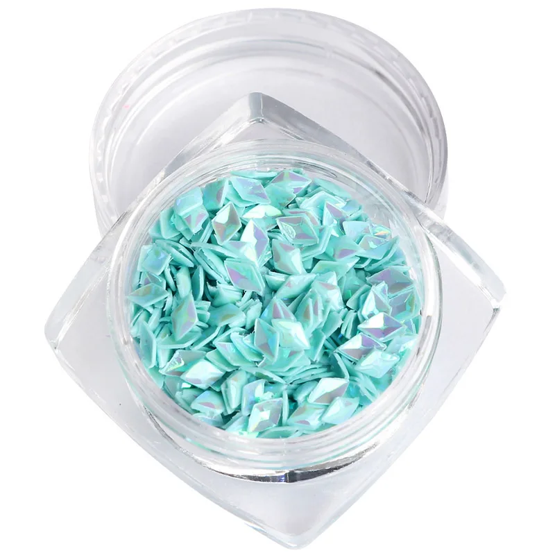 12 цветов/Набор Блестящий акриловый гель для ногтей лазерные украшения 3D