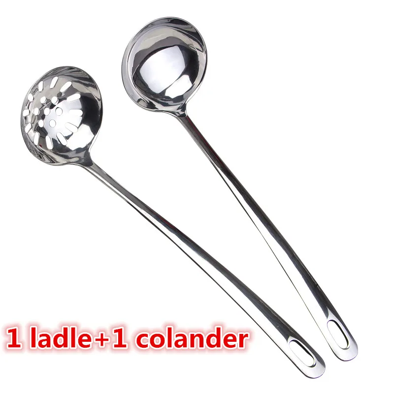 Ковшовый Дуршлаг Из Нержавеющей Стали с длинной ручкой суповый ковш горячий