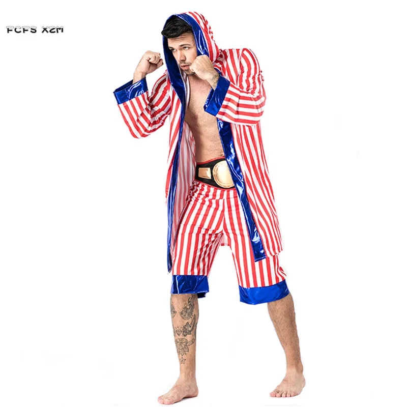 

Halloween Game Costumes for Man Sportswear Boxer suit uniform Cosplay Carnival Purim Parade Masquerade Nightclub Bar Party dress