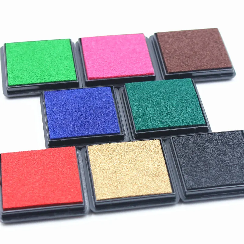 

5pcs/pack Ink Pad Scrapbooking Colorful Inkpad Stamp Sealing Decoration Fingerprint Stencil Card Making DIY Crafts 4x4cm