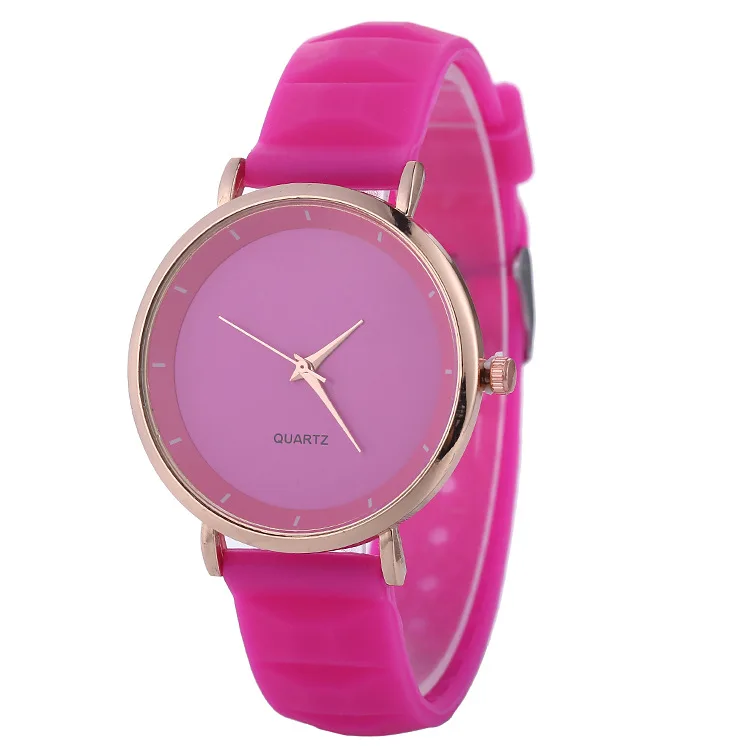 Часы наручные женские кварцевые модные повседневные спортивные с силиконовым