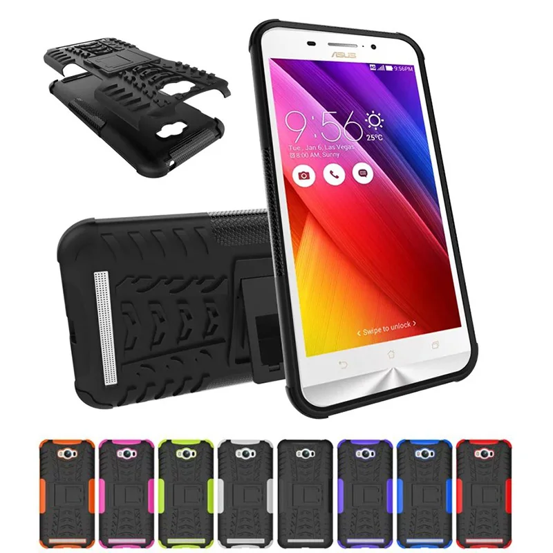 Роскошный Ударопрочный силиконовый чехол из ТПУ + жесткий для Asus Zenfone Max ZC550KL 5