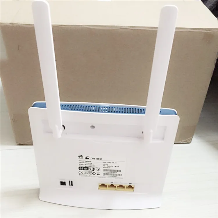Huawei B593u-91 b593 100 Мбит/с 4G аппарат, который не привязан к оператору сотовой связи LTE CPE маршрутизатор LTE TDD2300/2600 МГц(B38/B40 4G LTE телефон 3g мобильный беспроводной CPE маршрута+ 2 шт. антенны