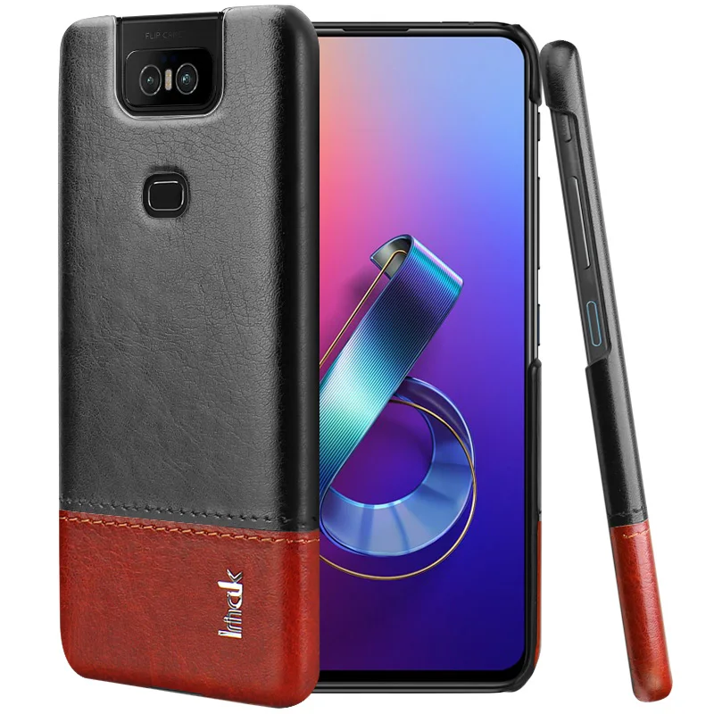Чехол IMAK для Asus Zenfone 6 ZS630KL Винтажный чехол из искусственной кожи 4 дюйма|Бамперы| |
