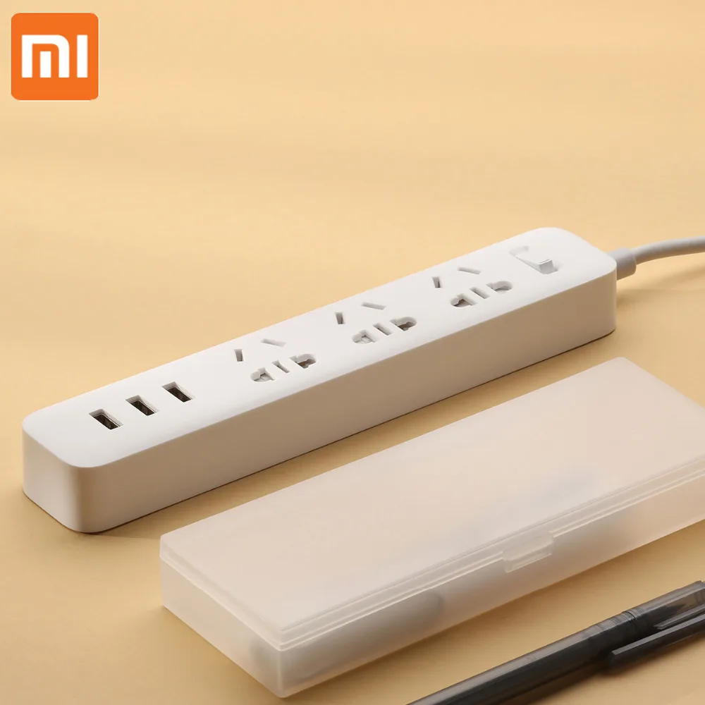 Оригинальная розетка Xiaomi power strip 3 порта USB стандартный удлинитель Разъем