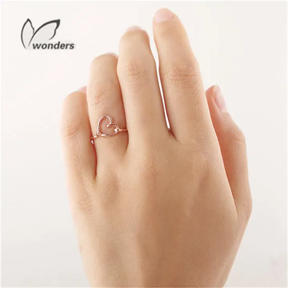 10 Pcs Fashion Jewelry Accessories Rings Weeding Gift For Woman Simple Open Heart Brand Minimalist Ring | Украшения и аксессуары