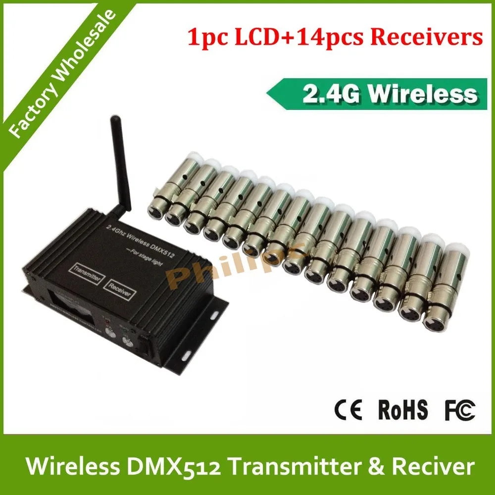 DHL Быстрая бесплатная доставка 2 4G DMX512 DMX DJ Беспроводная система контроллера для