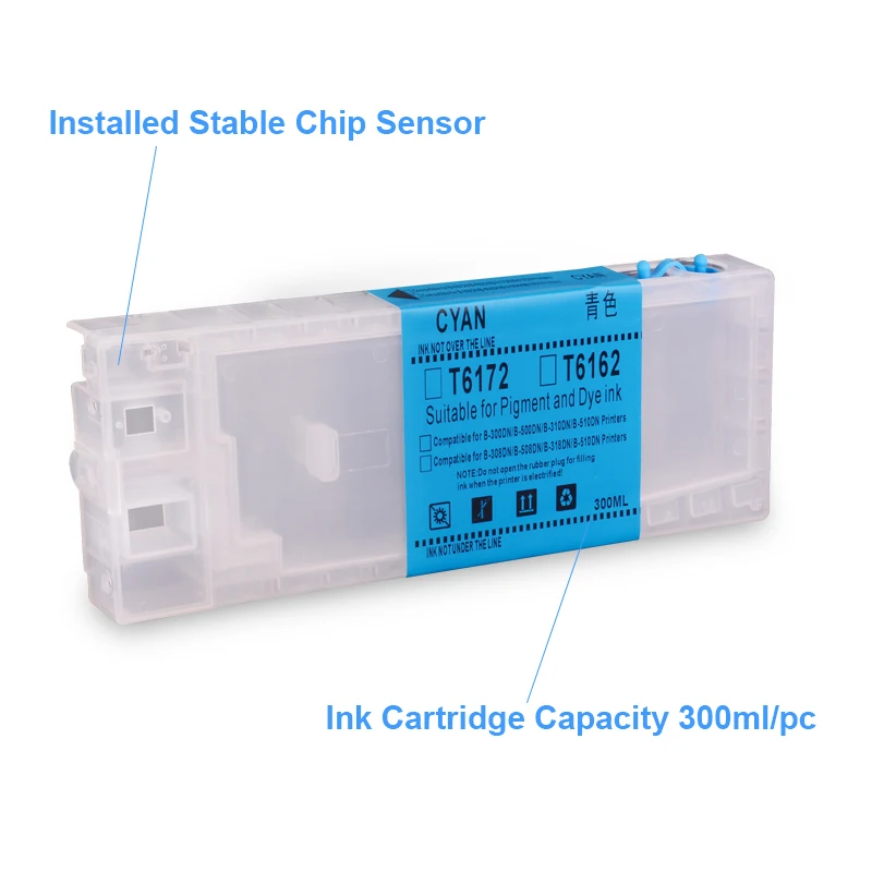 Картридж для Epson B300DN B500DN B310DN B510DN B318DN B518DN 300 4 цвета/комплект|cartridge head|cartridge chipcartridge