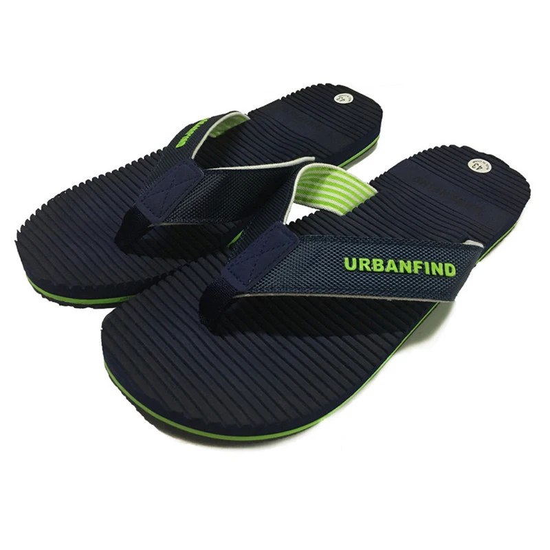 Легкие дышащие мужские повседневные летние шлепанцы для отдыха цвет синий