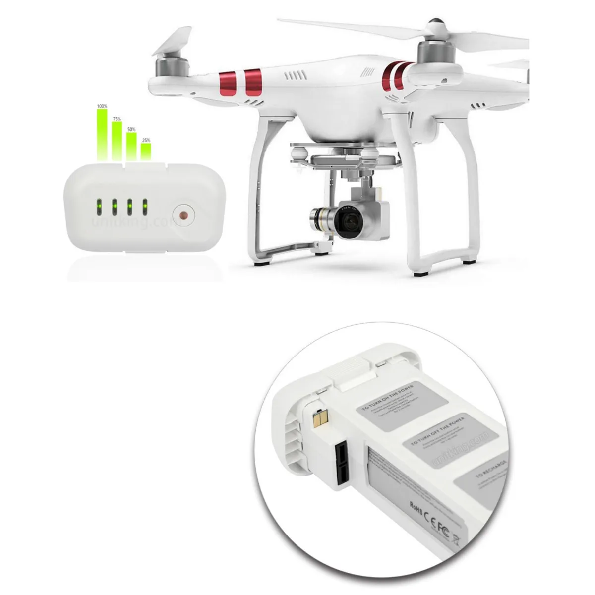 5200mA Подлинная интеллектуальная летная батарея DJI Phantom 2 3 15,2 в, LiPo 4S 856678P потребительская электронная батарея для дрона Новинка
