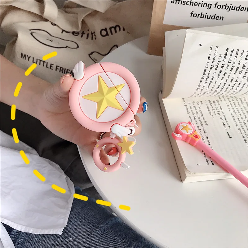 Для AirPods чехол милый мультяшный защитный беспроводной для наушников Air pods 2 Чехол