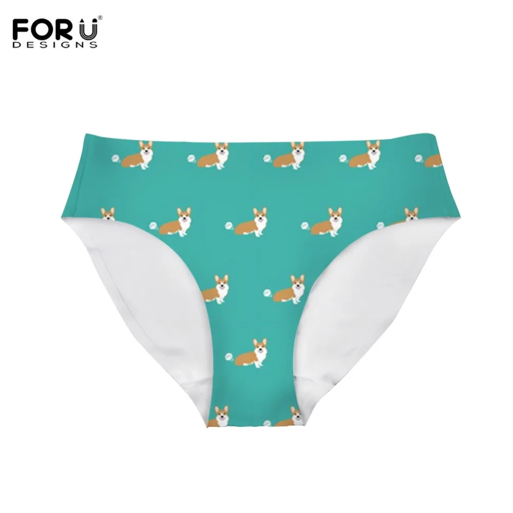 FORUDESIGNS/милые трусы для девочек с рисунком собаки корги ультратонкие Брендовые