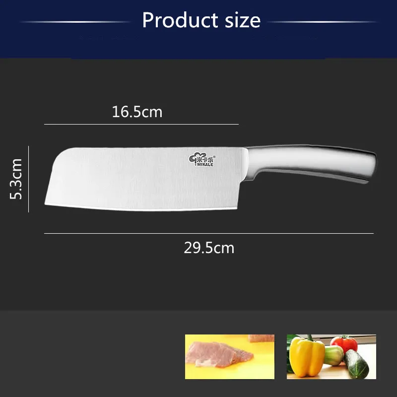 Бытовой нож MISGAR из нержавеющей стали для шеф-повара режущий кухонный