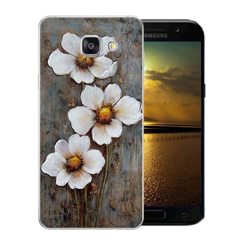 Для Samsung A7 2017 Чехол Мягкий силиконовый чехол для телефона Ван Гог узор Galaxy A720 A720F