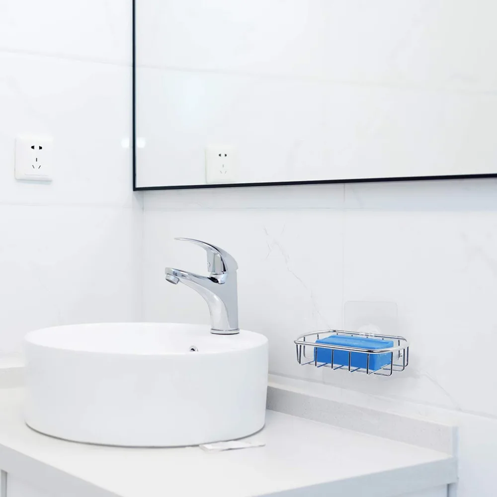 Присоска для раковины из нержавеющей стали органайзер полка ванной комнаты