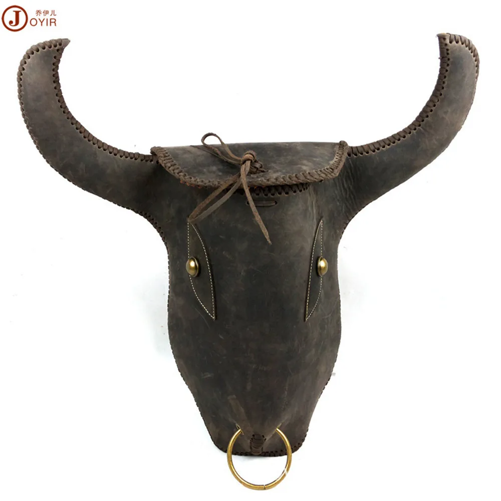 Joyir модные Стиль мужчины рюкзак высокое качество Натуральная кожа теплые вязаные