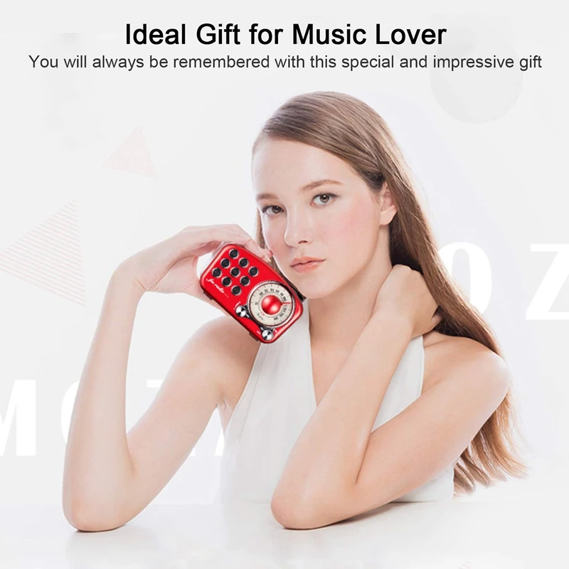 Винтажный радиоприёмник Bluetooth колонка в ретро стиле сильное увеличение баса