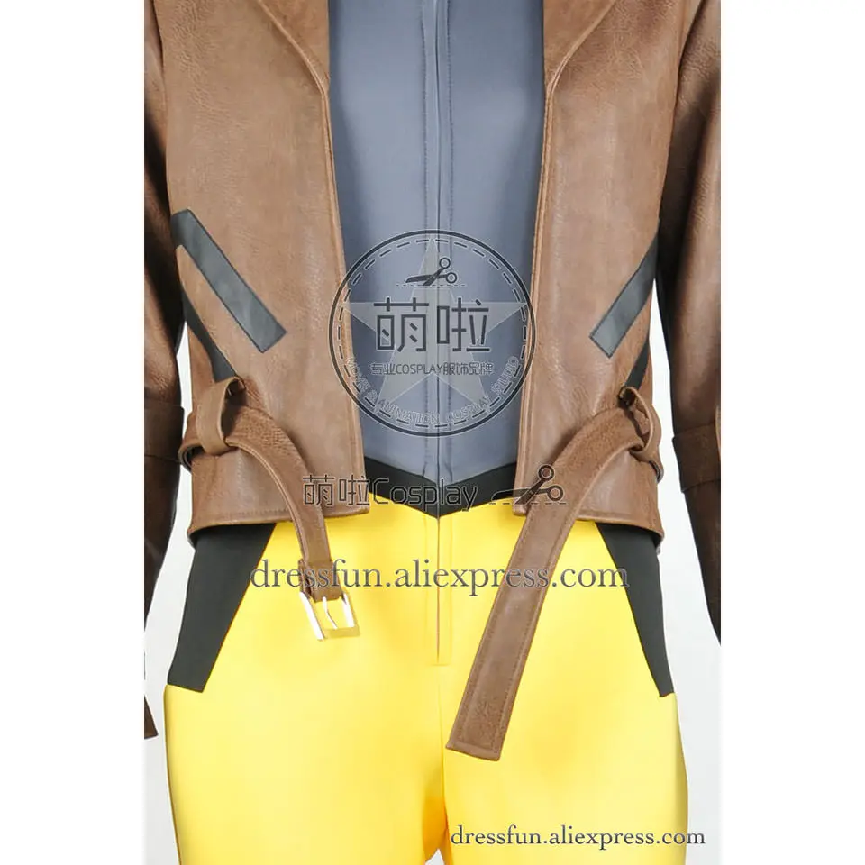 X-Men X Men Cosplay All-New X-Factor Gambit костюм Новая Коричневая Куртка Пальто Костюм Униформа