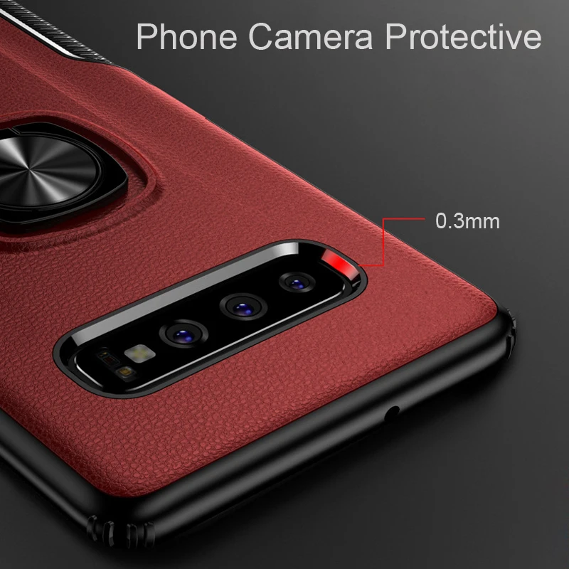 Ударопрочный чехол с магнитным кольцом для samsung S10 Plus S 9 10 A8 силиконовые чехлы для samsung Galaxy S10Plus чехол A 8