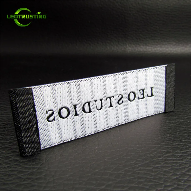 1000 шт ярлыки для одежды на заказ моющиеся этикетки тканые фирменные с