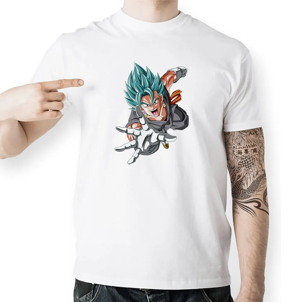Gogeta Супер Saiyan Бог синяя футболка крутая мода Поп аниме короткий рукав Футболка