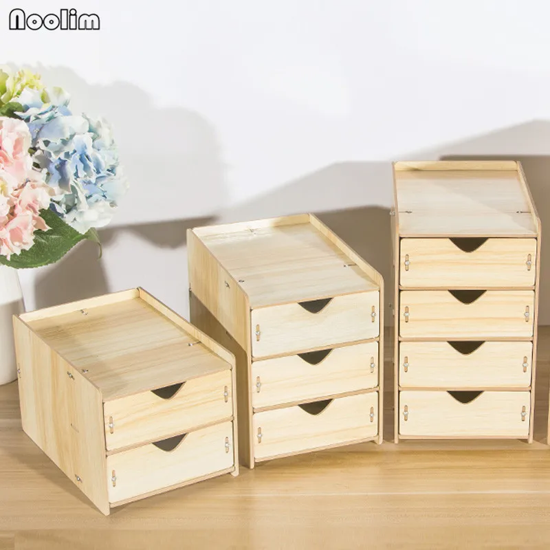 Ящик органайзер NOOLIM деревянные ящики для хранения с ящиками разделитель