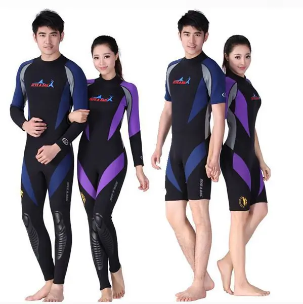

1.5MM waterproof winter coat female swimsuit male long-sleeved sun protection clothing female short-sleeved wetsuit wetsuit wets