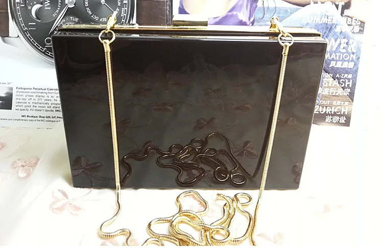 Женский прозрачный кружевной акриловый клатч из перспекса кошелек вечерняя