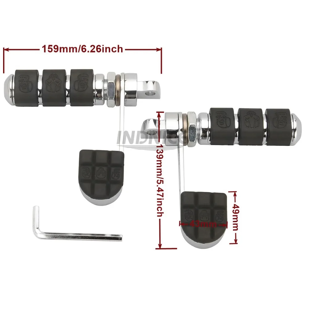 Moto pegs Anti Vibe обтекаемая Подножка для Harley softail мотоцикл harley Davidson dyna FAT BOB FXDF FXDC FXDX footpegs