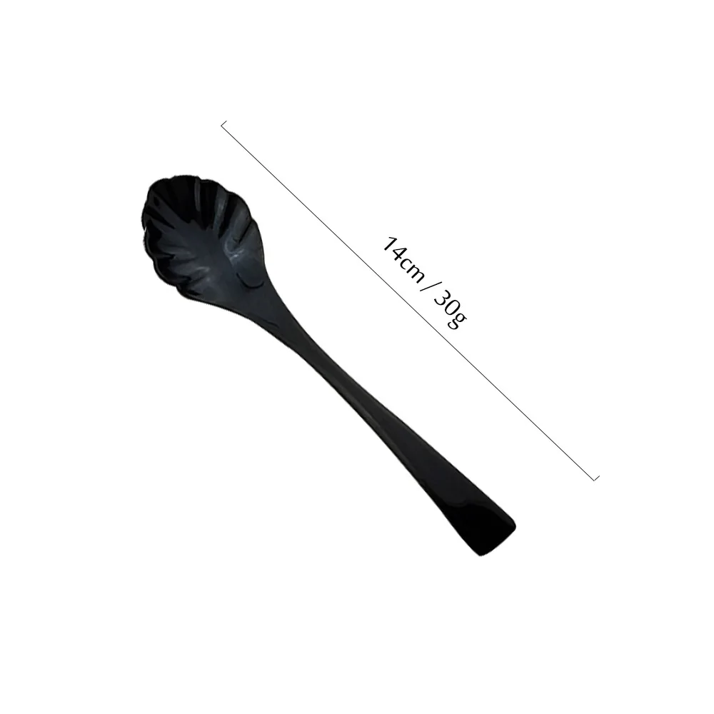 Sugar Spoon 1 шт. черный набор посуды 18/10 из нержавеющей стали западные столовые приборы тарелки для салатов наборы вилка стейк нож, ножевые изделия набор - Цвет: Sugar Spoon