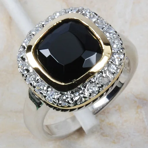 

Wholesale & Retail Brand New BLACK ONYX 925 Sterling Silver Women Ring Free Shipping R445 USA size 6 7 8 9 10