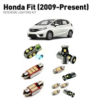 led interior lights for honda fit 2009 6pc led lights for cars lighting kit automotive bulbs canbus car styling
