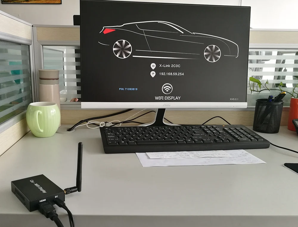 HDMI WIFI зеркальный модуль Автомобильный wi-fi-дисплей ios12 Поддержка DLNA Miracast зеркальное отображение AirPlay устройства iOS Android для автомобиля и дома