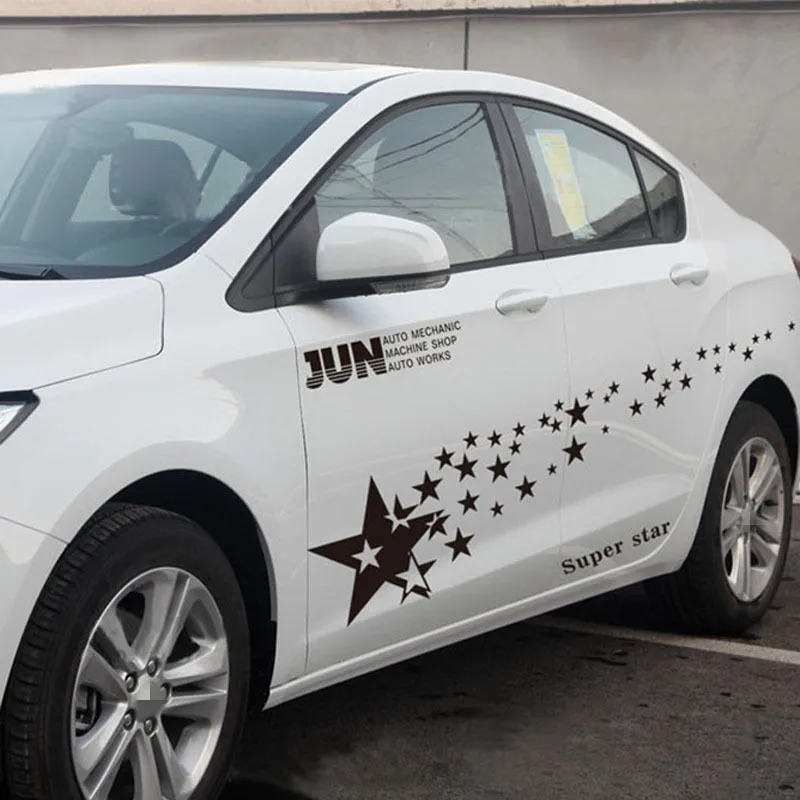 1 пара Универсальная автомобильная наклейка со множеством звезд Звездные узоры
