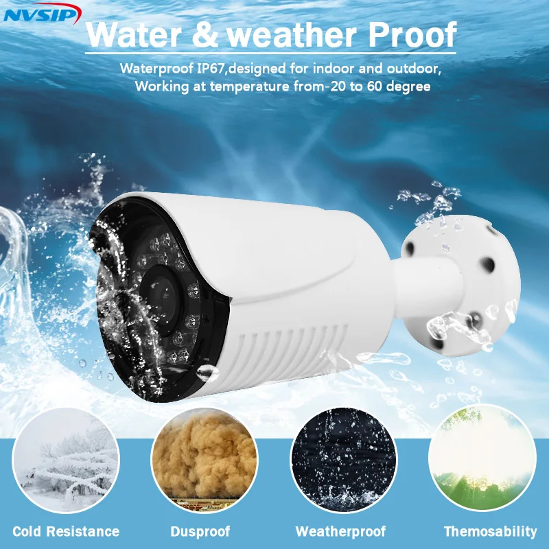 

Metal IP Camera 1080P 3MP 5MP Onvif P2P Motion Detection RTSP 48V POE Surveillance CCTV Outdoor