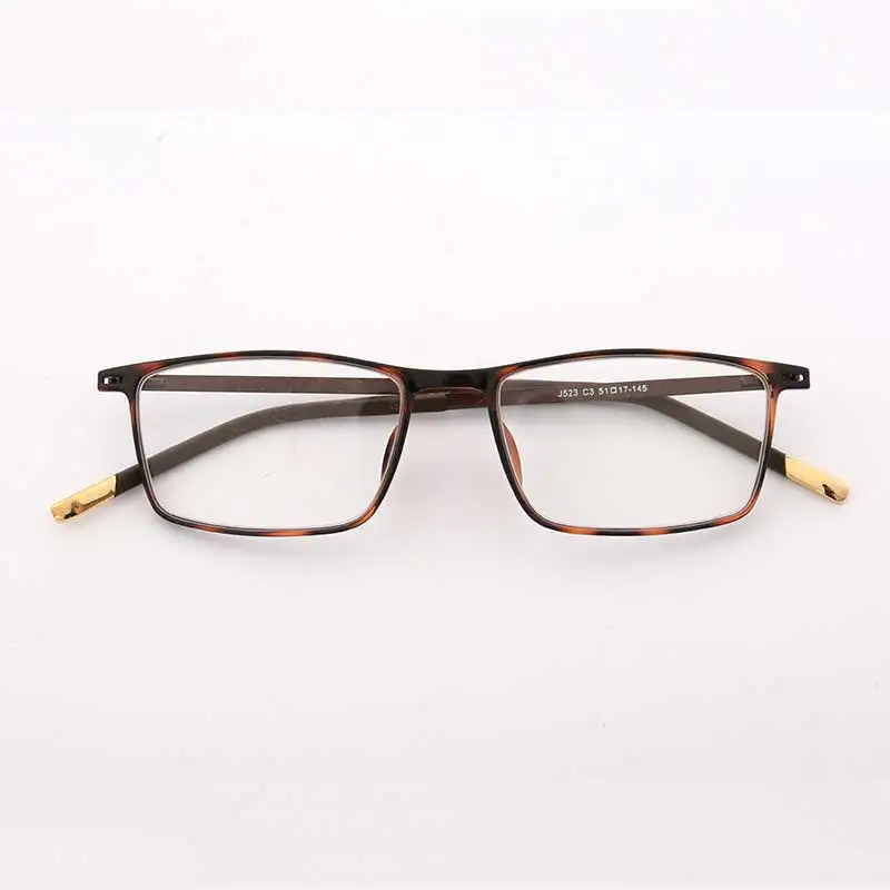 

YOUTOP TR90 Rectangle Square Optical eyeglasses Full rim Men Women LightWeight Glasses Prescription Frame J523